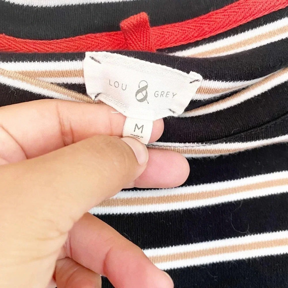 Lou & Grey Long Sleeve Stripped Dress - Picture 4 of 5